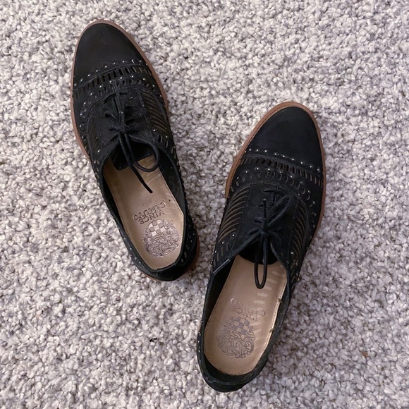 Vince Camuto- Ballari Oxford Shoes - Black - Picture 3 of 4
